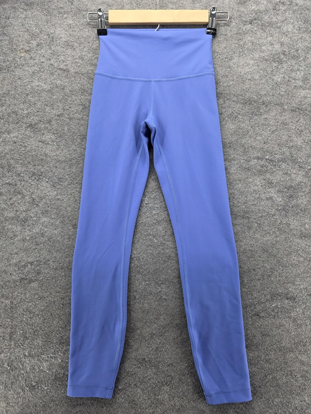 Lululemon Pants Womens 2 Blue High Rise Leggings Yoga Full Length Stretch LWSCR